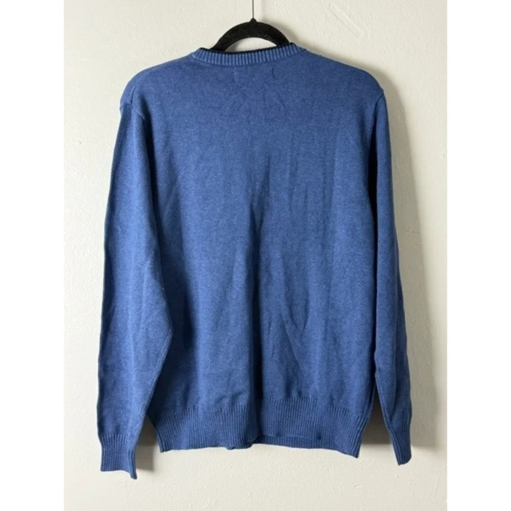 US Polo Assn Mens Crewneck Sweater Atlantic Heather Blue USUF5S5243-A Size M NEW